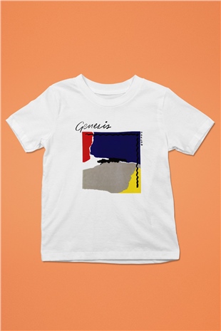 Genesis Baskılı Beyaz Unisex Çocuk Tişört