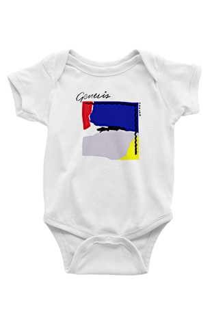 Genesis Baskılı Unisex Beyaz Bebek Body - Zıbın