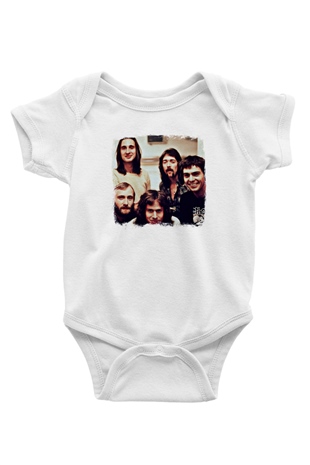 Genesis Baskılı Unisex Beyaz Bebek Body - Zıbın