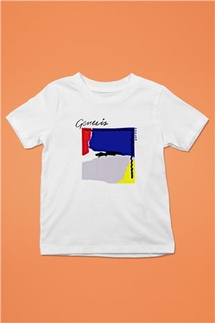 Genesis Baskılı Unisex Beyaz Çocuk Tişört