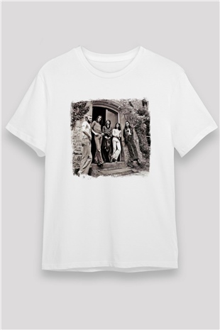 Genesis Baskılı Unisex Beyaz Tişört