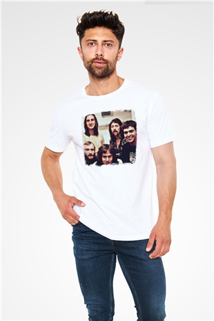 Genesis Baskılı Unisex Beyaz Tişört