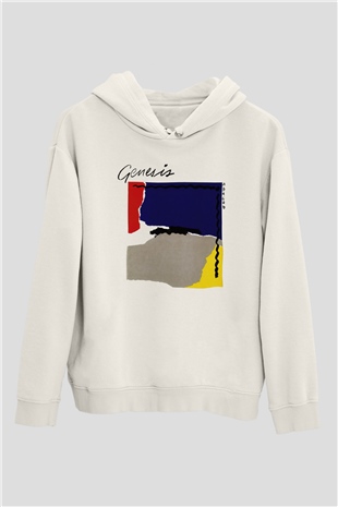 Genesis Beyaz Unisex Kapşonlu Sweatshirt