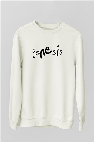 Genesis Beyaz Unisex Sweatshirt