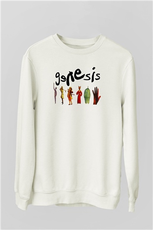 Genesis Beyaz Unisex Sweatshirt