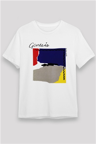 Genesis Beyaz Unisex Tişört T-Shirt - TişörtFabrikası
