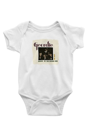 Geordie Baskılı Unisex Beyaz Bebek Body - Zıbın