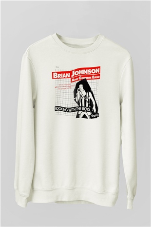 Geordie Beyaz Unisex Sweatshirt