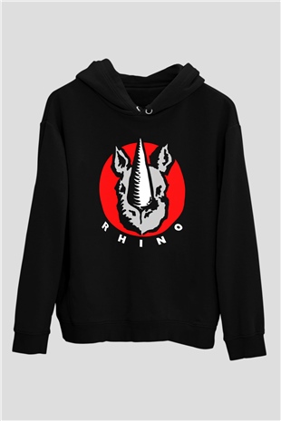 Gergedan Siyah Unisex Hoodie