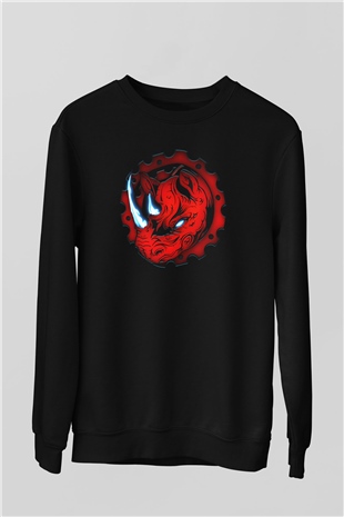 Gergedan Siyah Unisex Sweatshirt