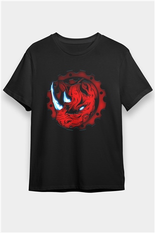 Gergedan Siyah Unisex Tişört T-Shirt - TişörtFabrikası
