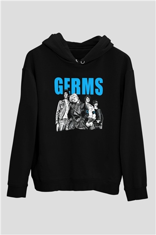Germs Siyah Unisex Hoodie