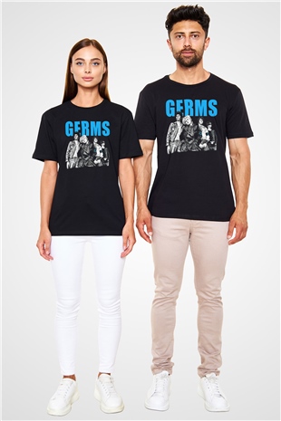 Germs Siyah Unisex Tişört T-Shirt - TişörtFabrikası