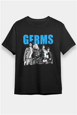Germs Siyah Unisex Tişört T-Shirt - TişörtFabrikası