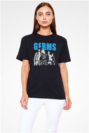Germs Siyah Unisex Tişört T-Shirt - TişörtFabrikası