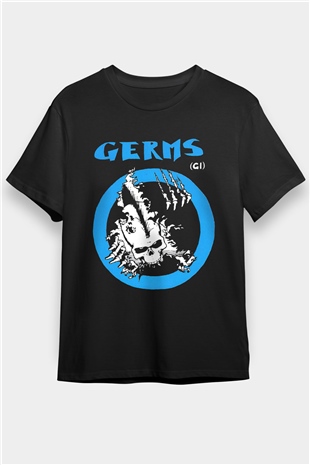 Germs Siyah Unisex Tişört T-Shirt - TişörtFabrikası