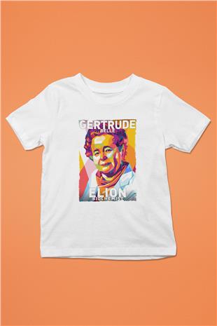 Gertrude B Elion Baskılı Unisex Beyaz Çocuk Tişörtü - Tshirt