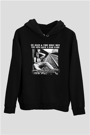 GG Allin Siyah Unisex Hoodie
