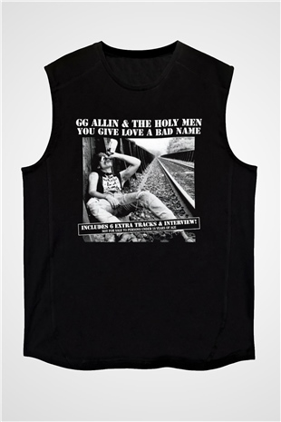 GG Allin Siyah Unisex Kolsuz Tişört