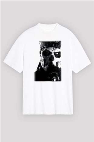 Ghost Beyaz Unisex Oversize Tişört T-Shirt