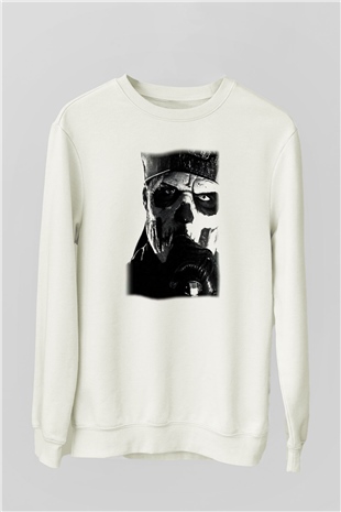 Ghost Beyaz Unisex Sweatshirt