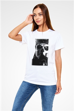 Ghost Beyaz Unisex Tişört T-Shirt - TişörtFabrikası