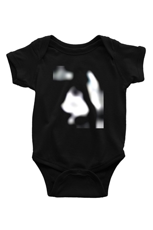 Ghost Inside Baskılı Siyah Bebek Body - Zıbın