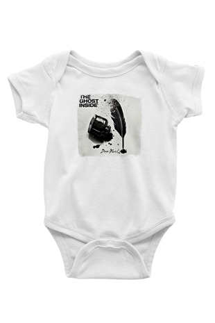 Ghost Inside Baskılı Unisex Beyaz Bebek Body - Zıbın