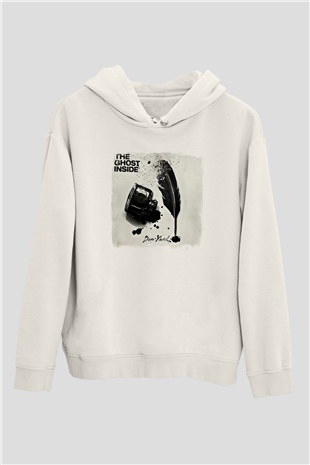 Ghost Inside Baskılı Unisex Beyaz Hoodie