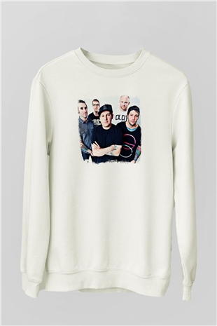 Ghost Inside Baskılı Unisex Beyaz Sweatshirt