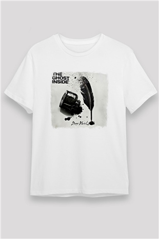 Ghost Inside Baskılı Unisex Beyaz Tişört