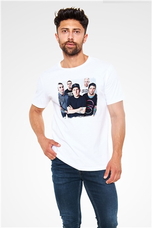 Ghost Inside Baskılı Unisex Beyaz Tişört