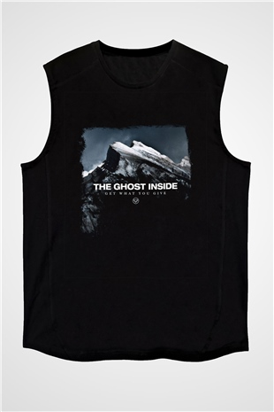 Ghost Inside Baskılı Unisex Siyah Kolsuz Tişört