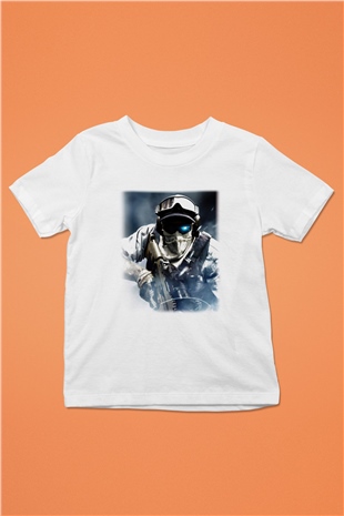Ghost Recon Baskılı Beyaz Unisex Çocuk Tişört