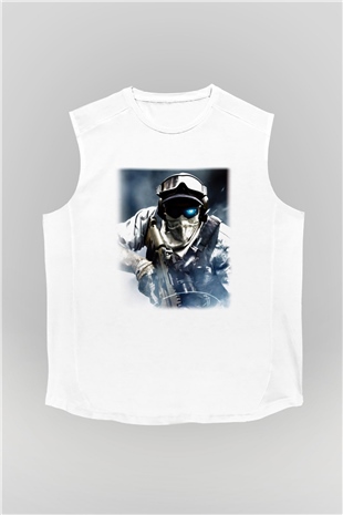Ghost Recon Beyaz Unisex Kolsuz Tişört