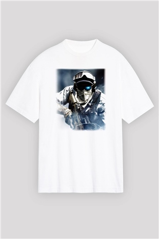Ghost Recon Beyaz Unisex Oversize Tişört T-Shirt