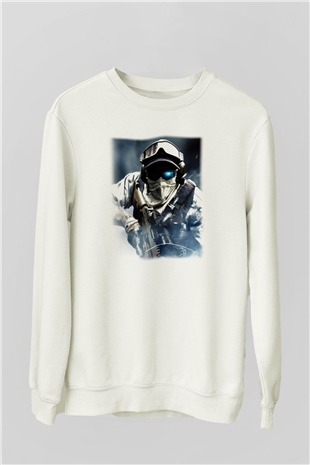 Ghost Recon Beyaz Unisex Sweatshirt