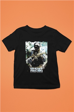 Ghost Recon Siyah Unisex Çocuk Tişört