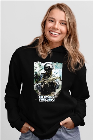 Ghost Recon Siyah Unisex Hoodie