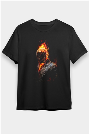 Ghost Rider Hayalet Sürücü Siyah Unisex Tişört