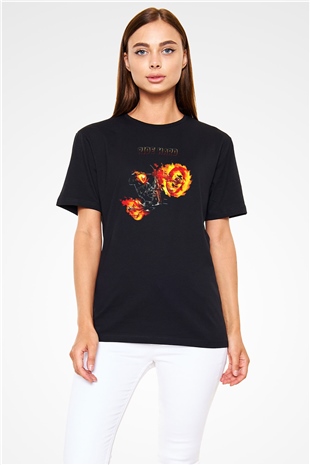 Ghost Rider Hayalet Sürücü Siyah Unisex Tişört