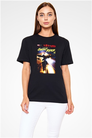Ghost Rider Hayalet Sürücü Siyah Unisex Tişört