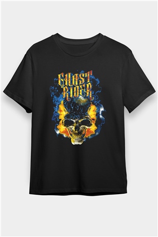 Ghost Rider Hayalet Sürücü Siyah Unisex Tişört