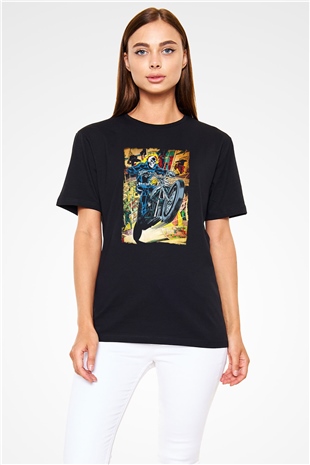 Ghost Rider Hayalet Sürücü Siyah Unisex Tişört