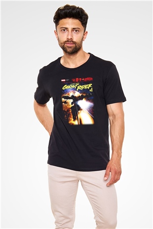 Ghost Rider Hayalet Sürücü Siyah Unisex Tişört