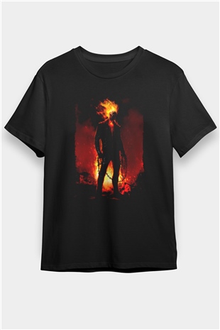 Ghost Rider Hayalet Sürücü Siyah Unisex Tişört