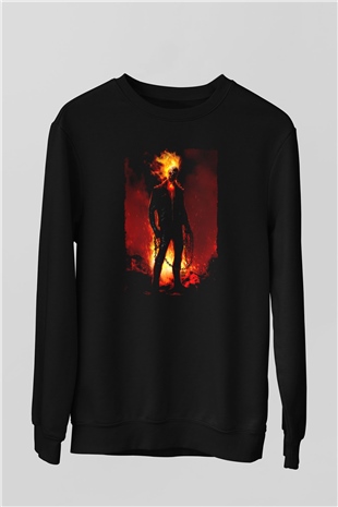 Ghost Rider Hayalet Sürücü Siyah Unisex  Sweatshirt