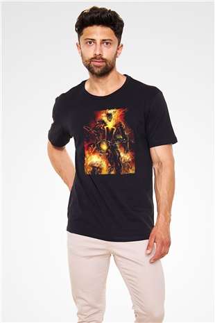 Ghost Rider Hayalet Sürücü Siyah Unisex Tişört