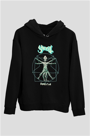 Ghost Siyah Unisex Hoodie