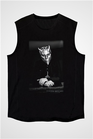 Ghost Siyah Unisex Kolsuz Tişört